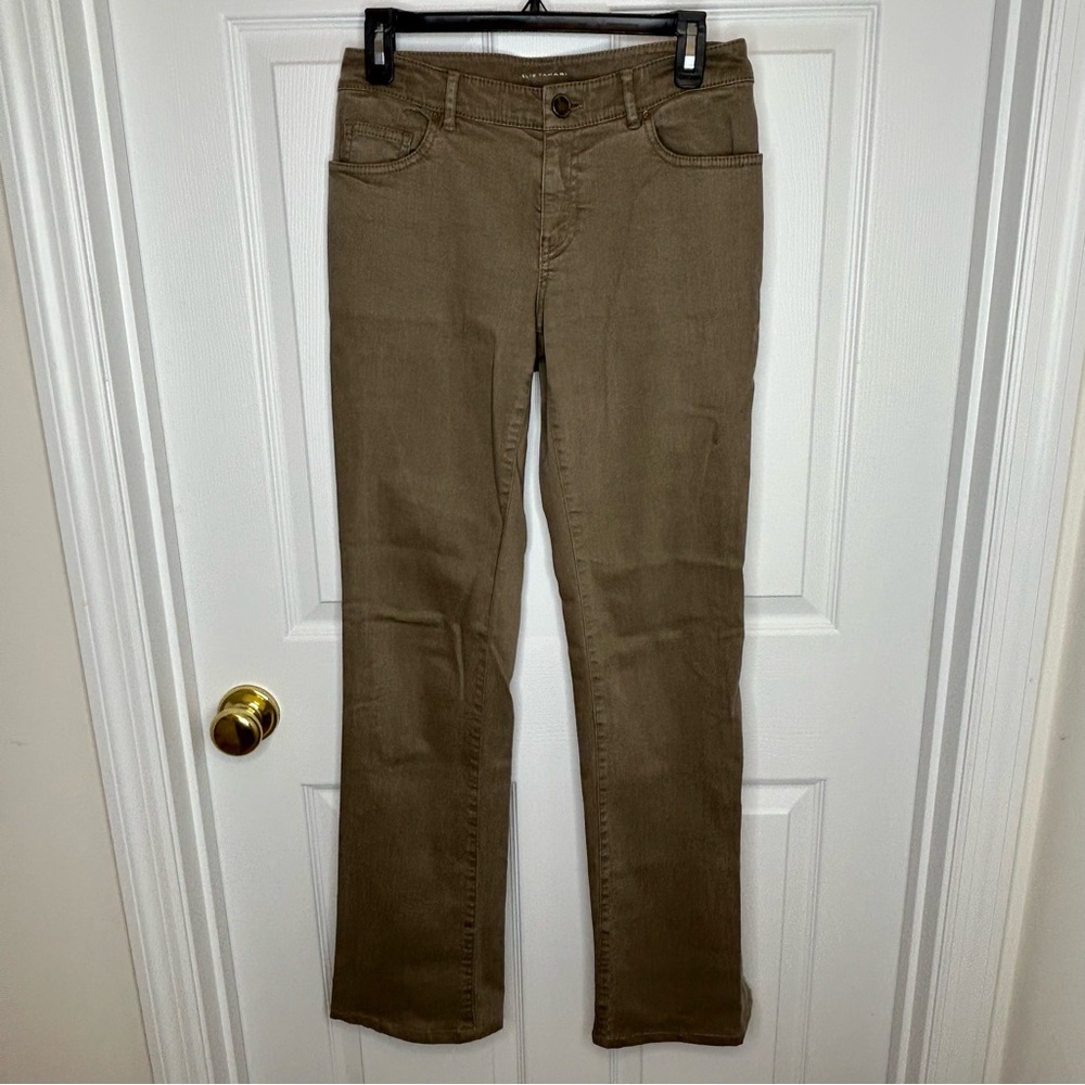Elie Tahari Nicola Straight Leg Brown‎ Jeans Size 2